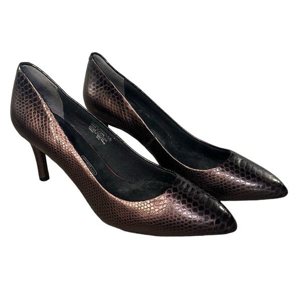 Rockport Total Motion Adiprene by Adidas Pointy Toe Leather Heels, Size … - Picture 1 of 8